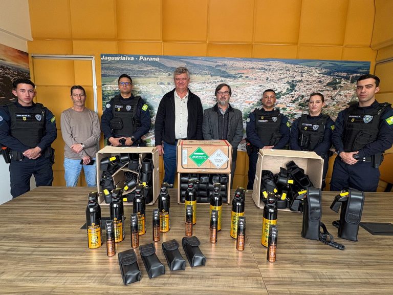 Jaguariaíva reforça segurança com novos equipamentos para a Guarda Municipal