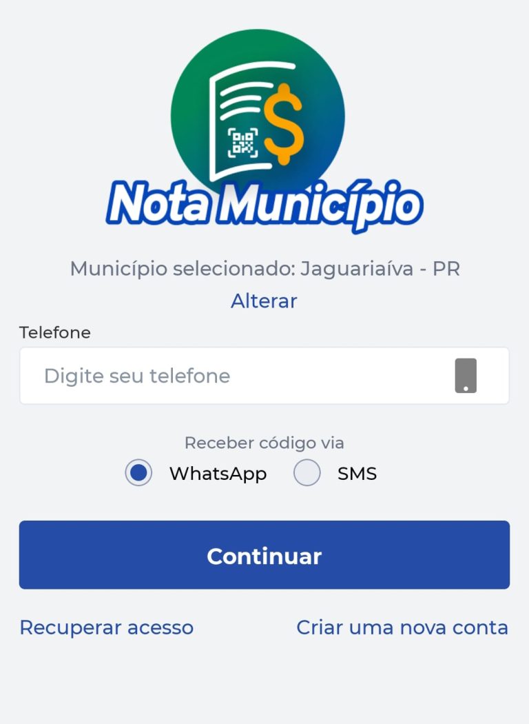 Jaguariaíva lança aplicativo “Nota Município” com sorteios de prêmios em dinheiro